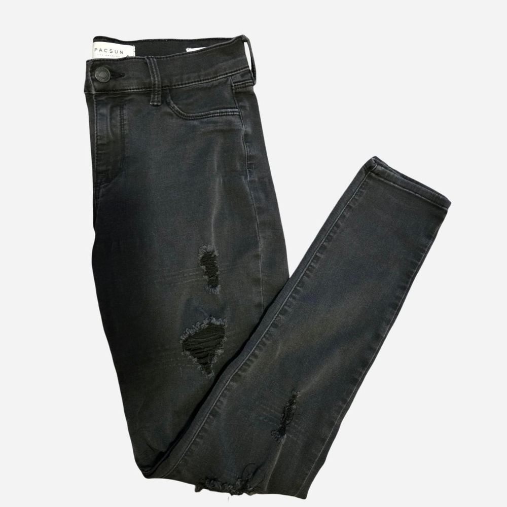 PacSun Black Distressed Skinny Jeans